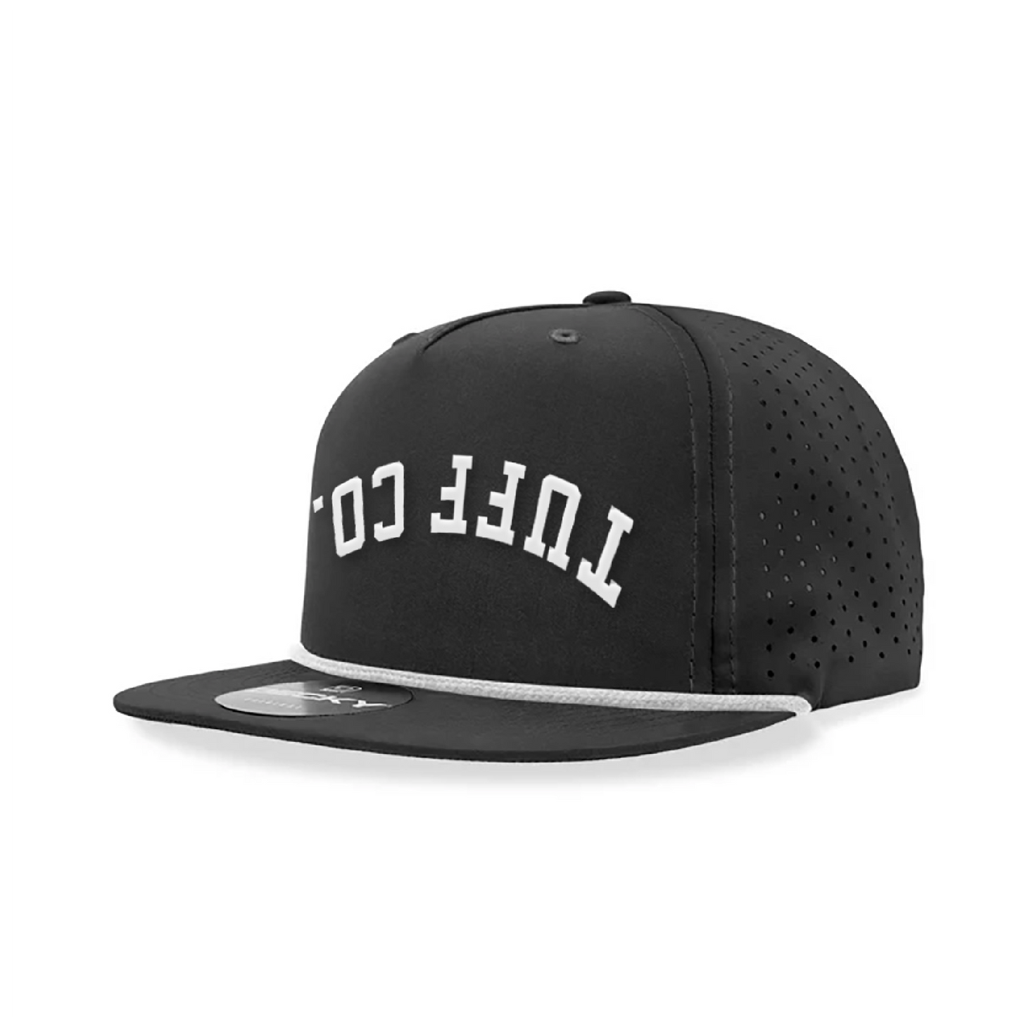 Upside Down Rope Hat Black